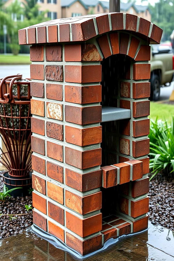 Durable Brick Mailbox - 30 Brick Mailbox Ideas