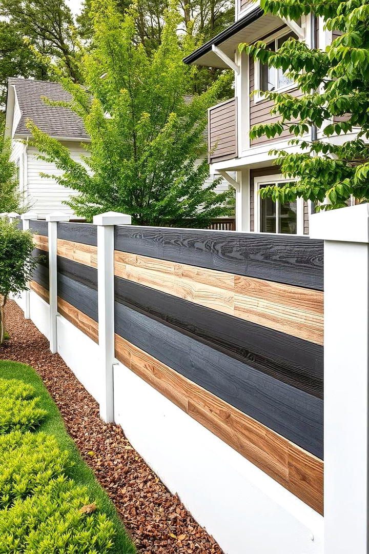 Durable Composite Material Fence - 21 Front Yard Fence Ideas