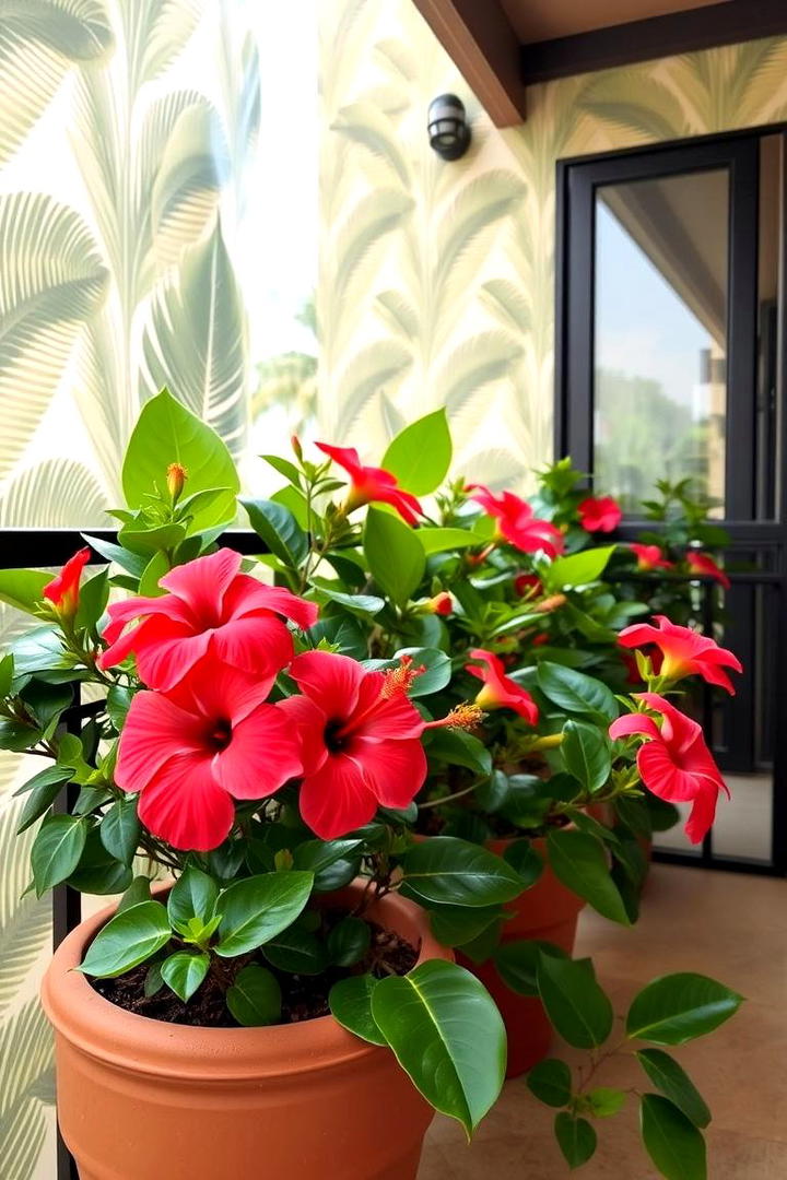 Dwarf Hibiscus - 30 Flowering Plants for Balcony