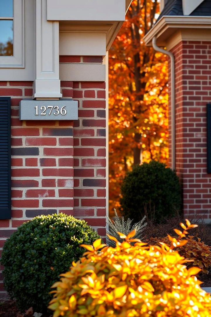 Dynamic Brick Auburn with Subtle Pearl Finishes - 30 Exterior Brick and Paint Color Combinations