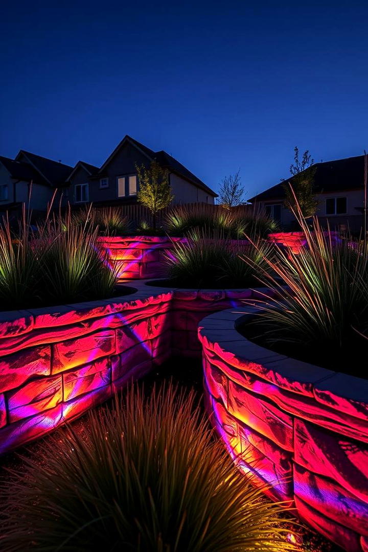 Dynamic Color Changing Fixtures - 21 Landscape Lighting Ideas