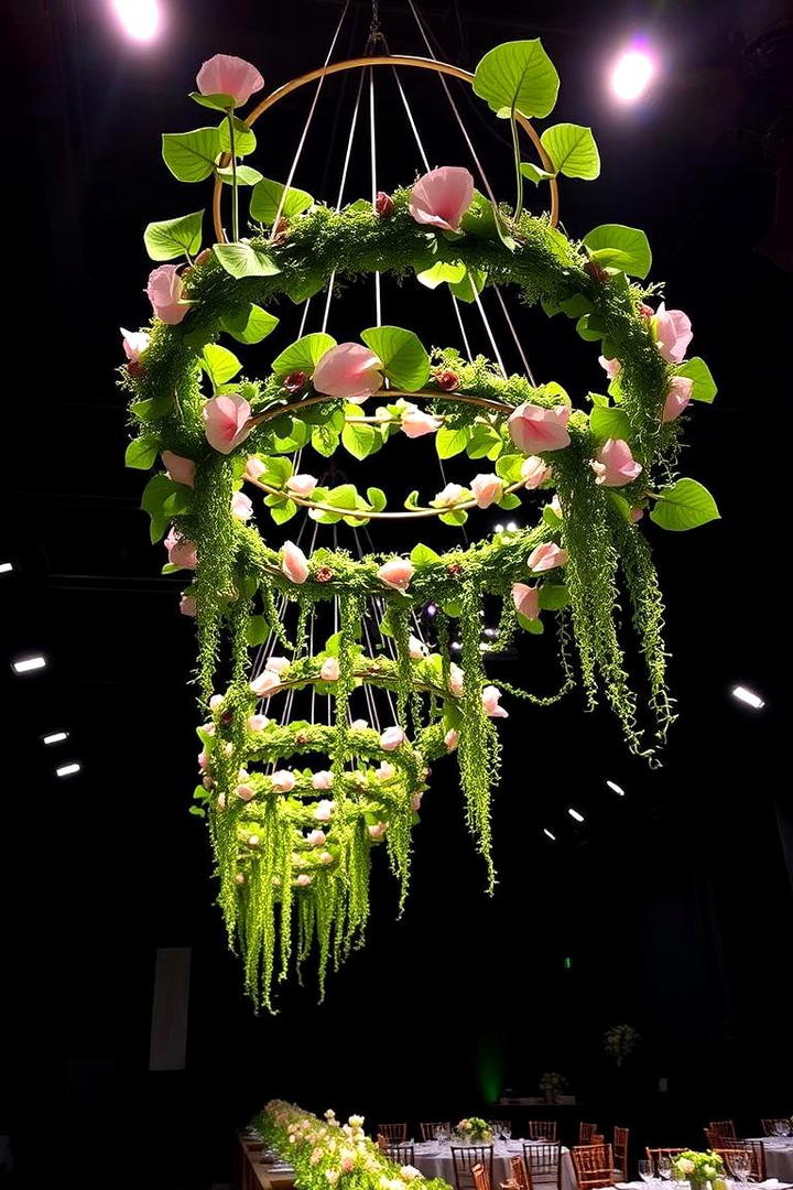 Dynamic Emerald Floral Installations - 30 Emerald Green Wedding Ideas