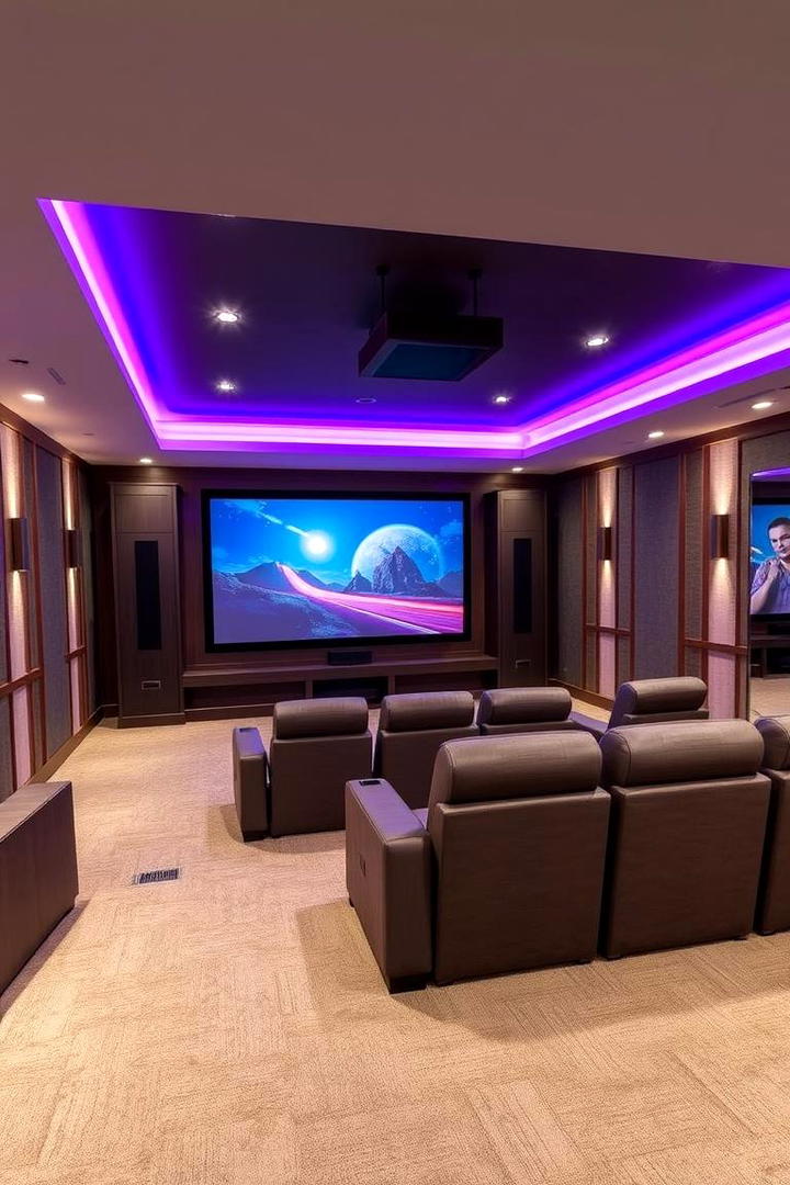 Dynamic Entertainment Center - 21 Basement Ideas