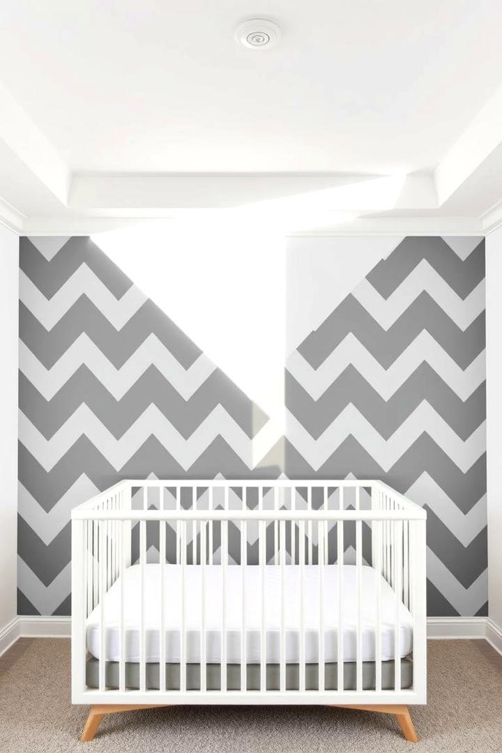 Dynamic Grey Geometric Patterns - 30 Grey Nursery Ideas