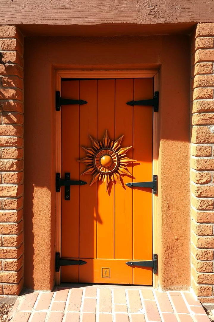 Dynamic Orange - 30 Mid Century Front Door Colors