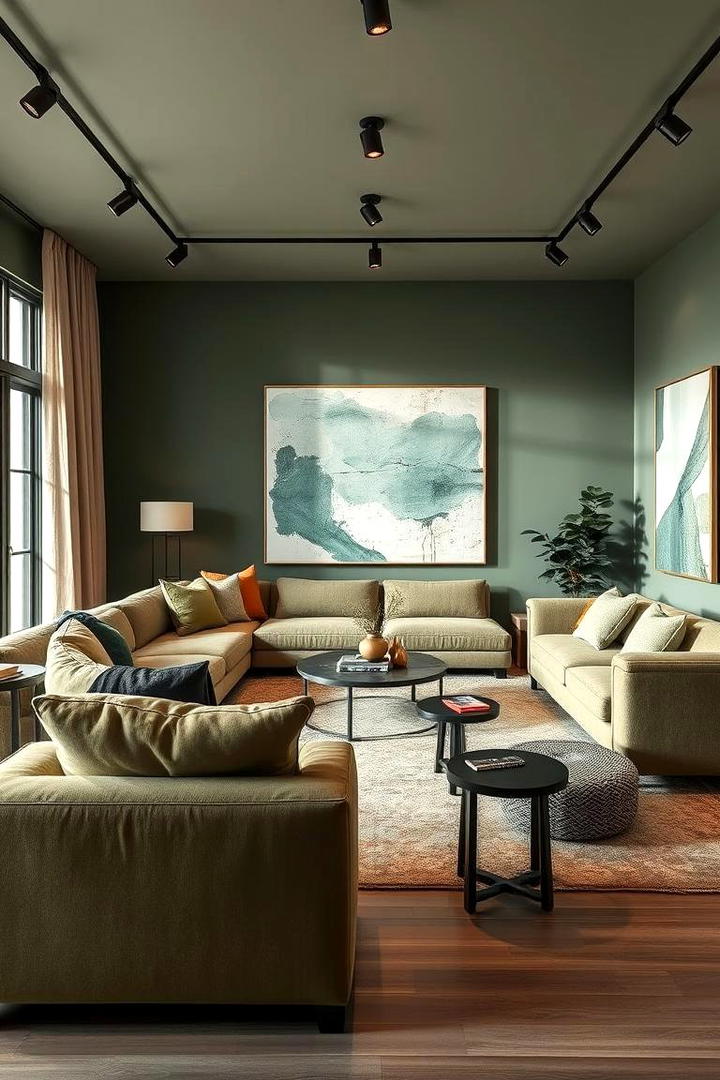 Dynamic Sage Green Arrangements - 21 Sage Green Living Room Ideas