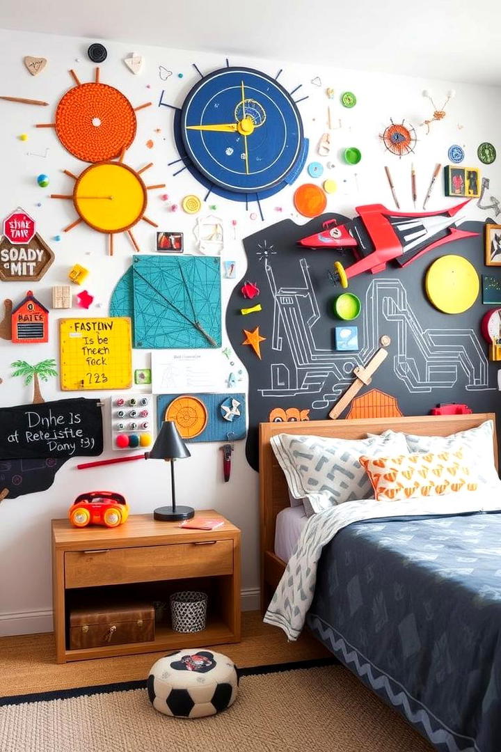 Dynamic Wall Art Display - 21 Boys Room Ideas