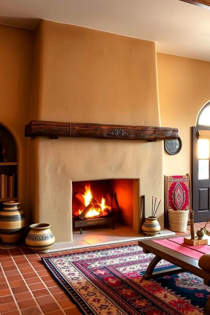 Earth Toned Palette - 30 Farmhouse Fireplace Ideas