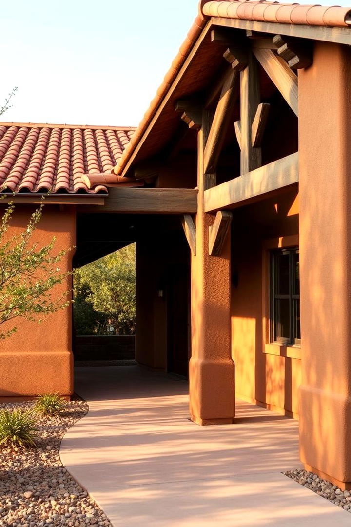 Earthy Brown Stability - 30 Stucco Colors for Home Exteriors