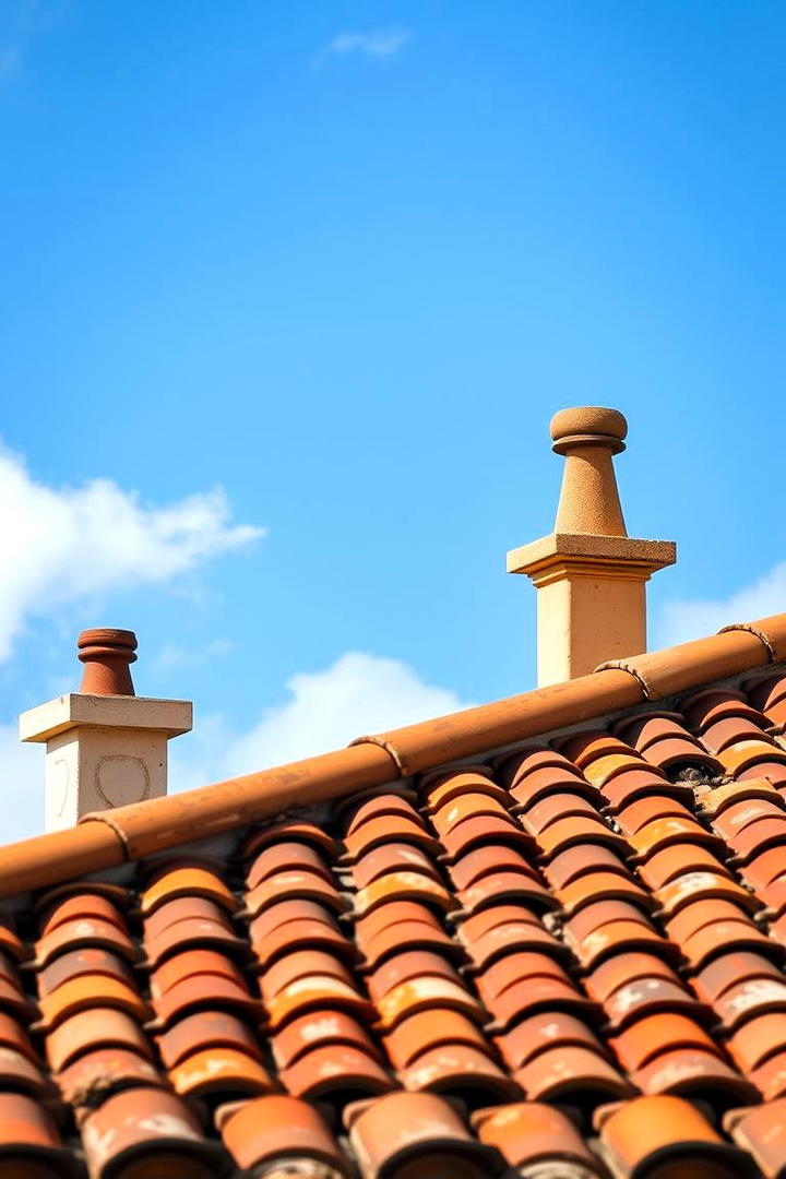 Earthy Clay Roofs - 30 Spanish Mediterranean House Ideas