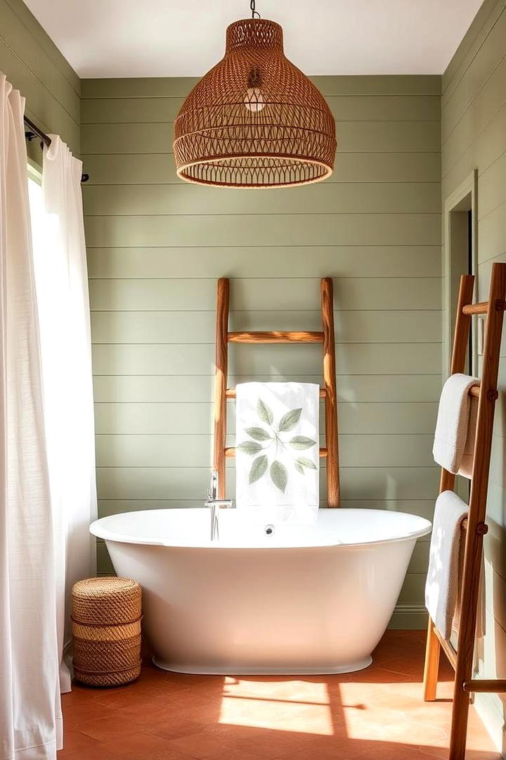 Earthy Color Palette - 30 Boho Bathroom Ideas