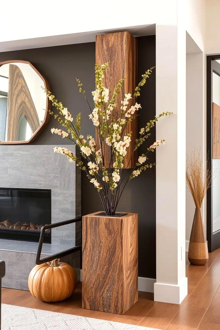 Earthy Decorative Pillars - 21 Fall Decor Ideas