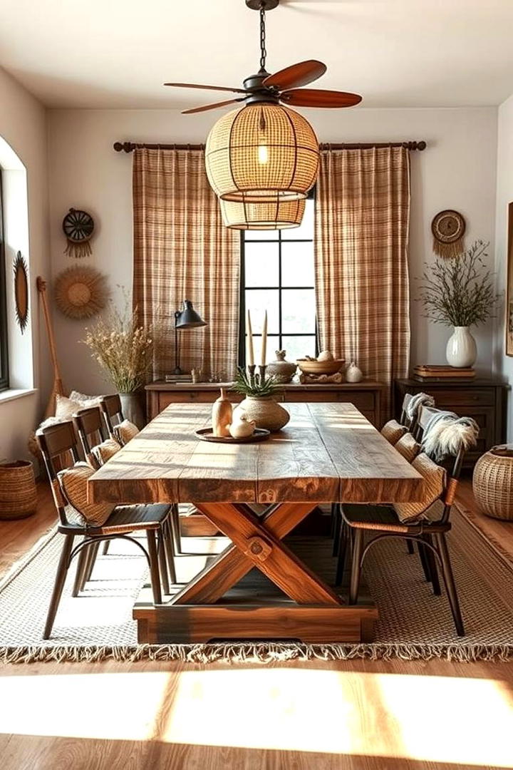 Earthy Elegance - 30 Boho Dining Room Ideas