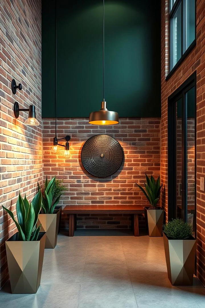 Earthy Modern Elegance - 21 Dark Green Accent Wall Ideas