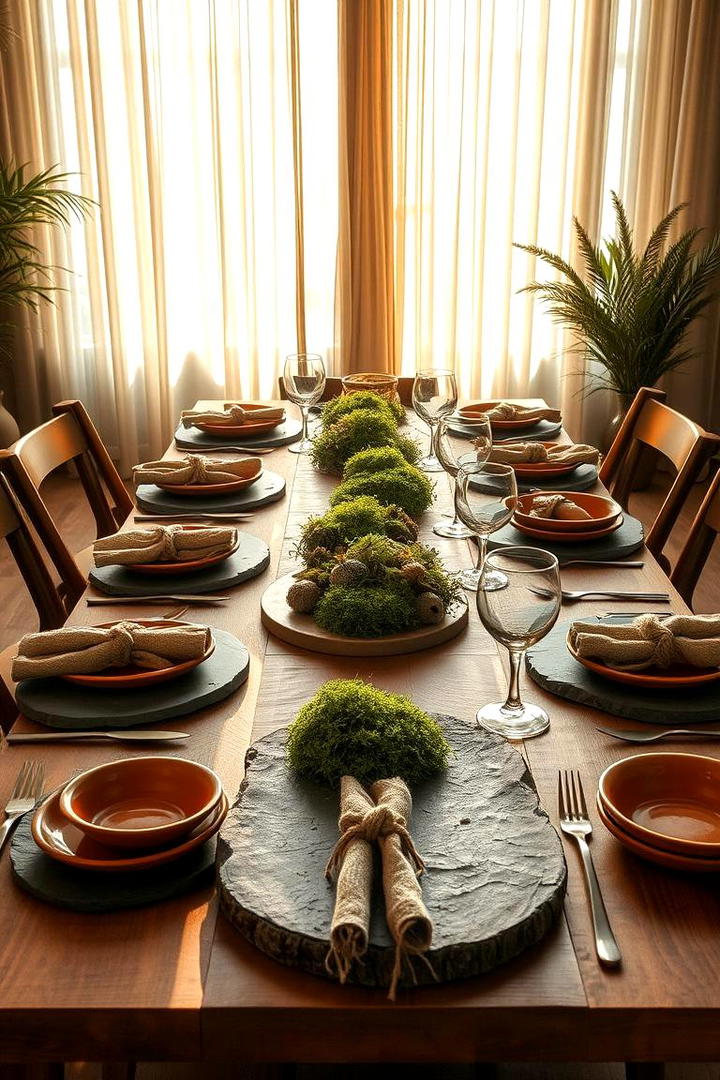 Earthy Natural Elements - 21 Tablescape Ideas