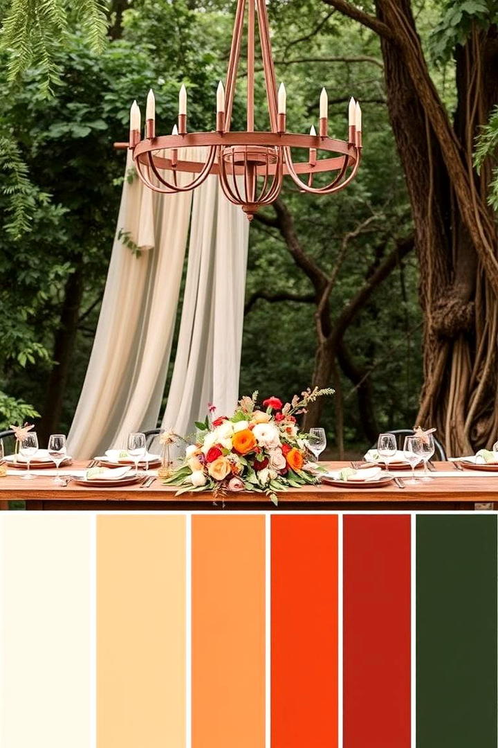 Earthy and Vibrant Color Palettes - 21 boho wedding ideas