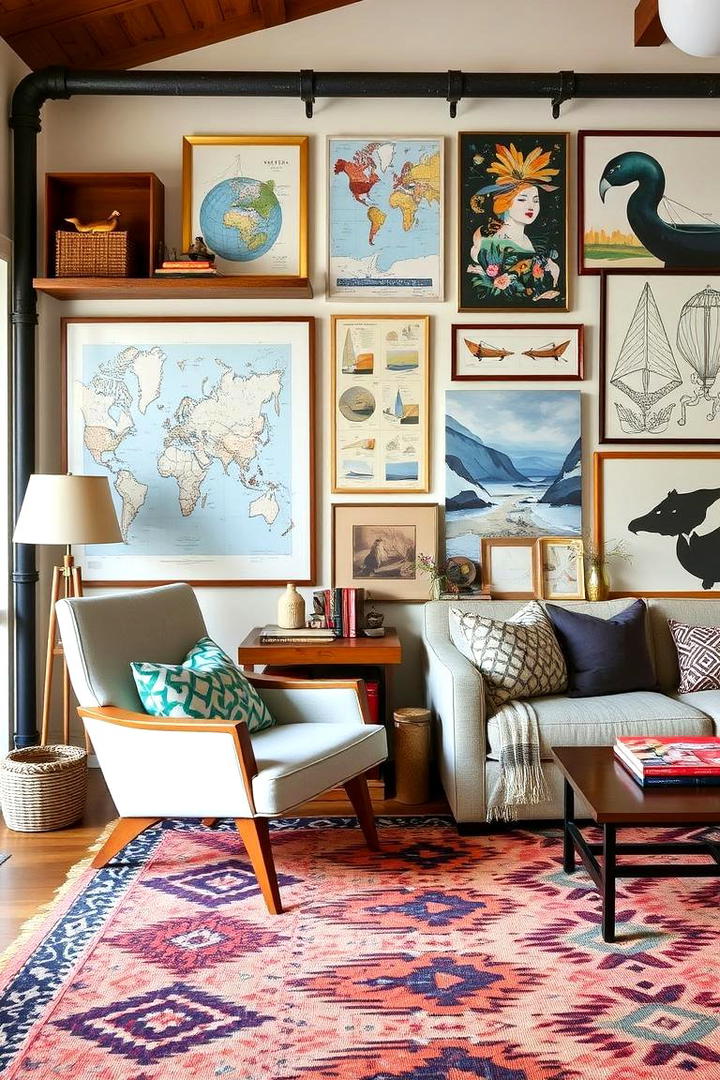 Eclectic Accent Pieces - 21 Lake House Decorating Ideas