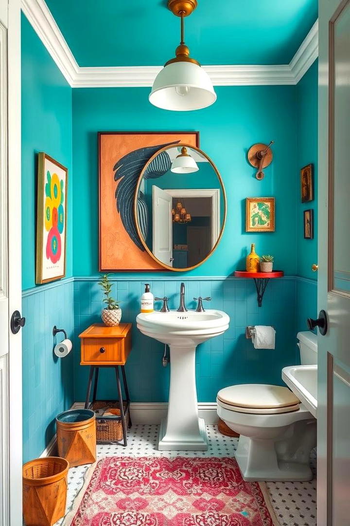 Eclectic Artistic Flair - 21 luxury bathroom ideas