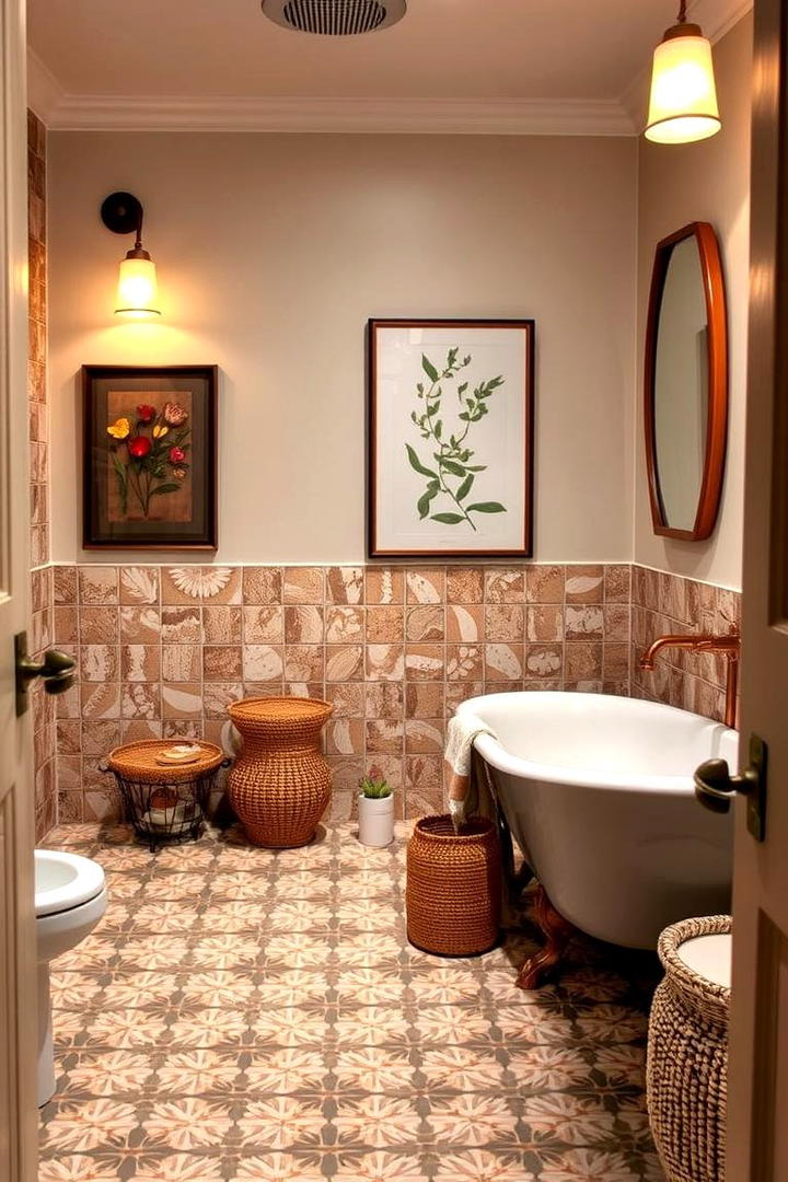 Eclectic Bathroom Retreat - 30 House Decor Ideastxt