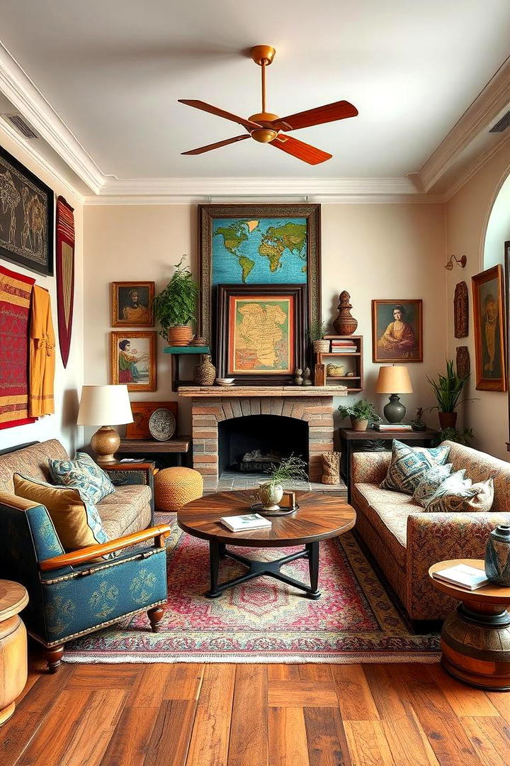 Eclectic Global Fusion - 21 Aesthetic Living Room Ideas