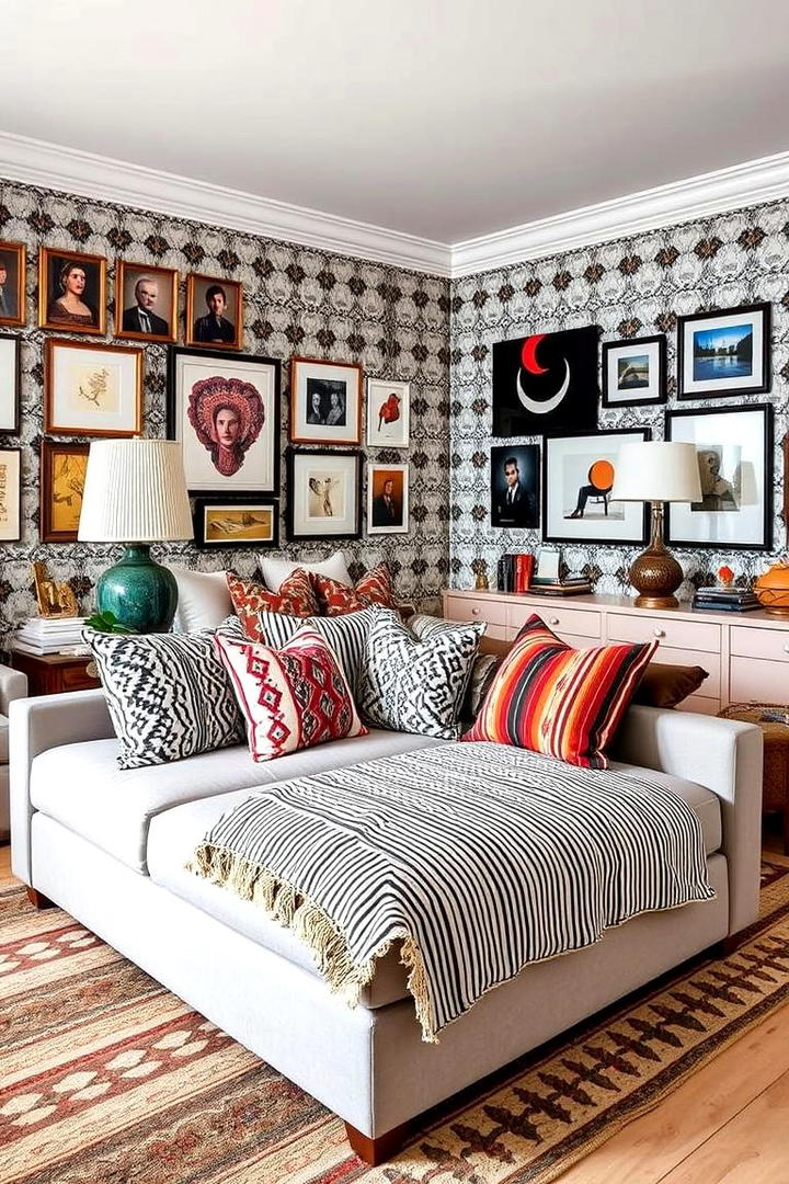 Eclectic Mix of Patterns - 21 Bedroom Decor Ideas