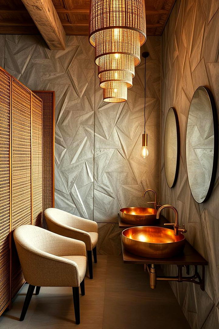 Eclectic Mix of Textures - 30 Facial Room Ideas