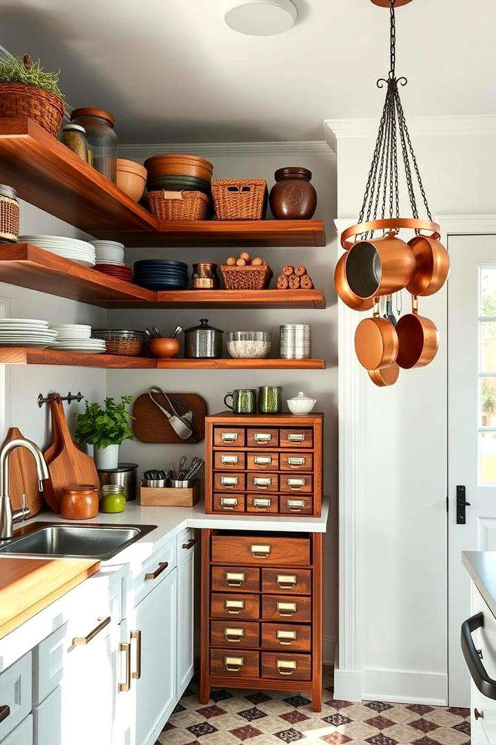 Eclectic Storage Solutions - 30 Eclectic Kitchen Ideas