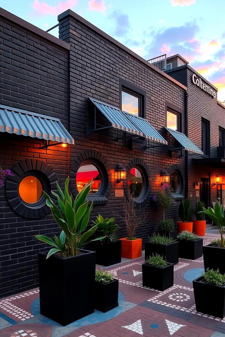 Eclectic Urban Black Brick Design - 30 Black Brick House Exteriors