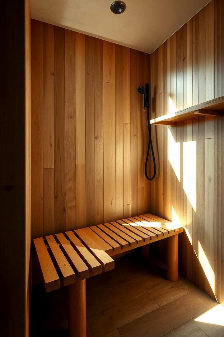 Eco Friendly Bamboo Bench - 30 Shower Bench Ideas