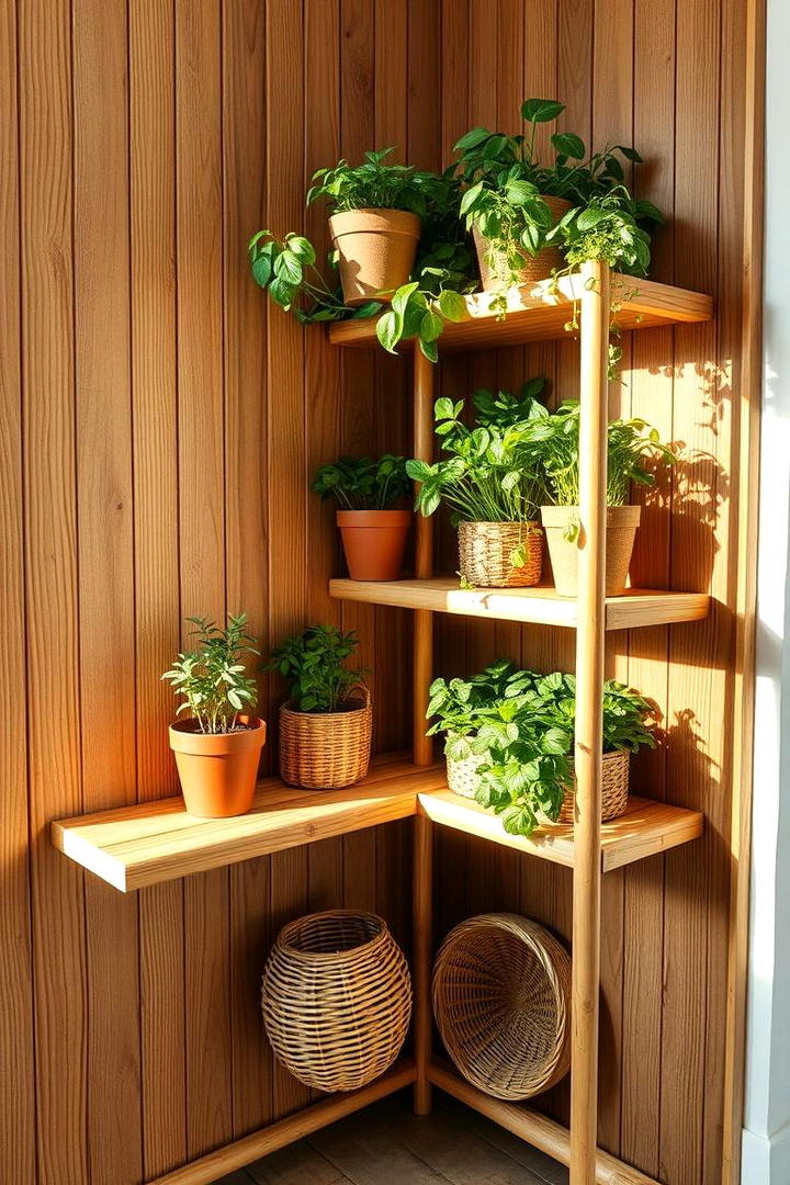 Eco Friendly Bamboo Shelf - 21 Corner Shelf Ideas