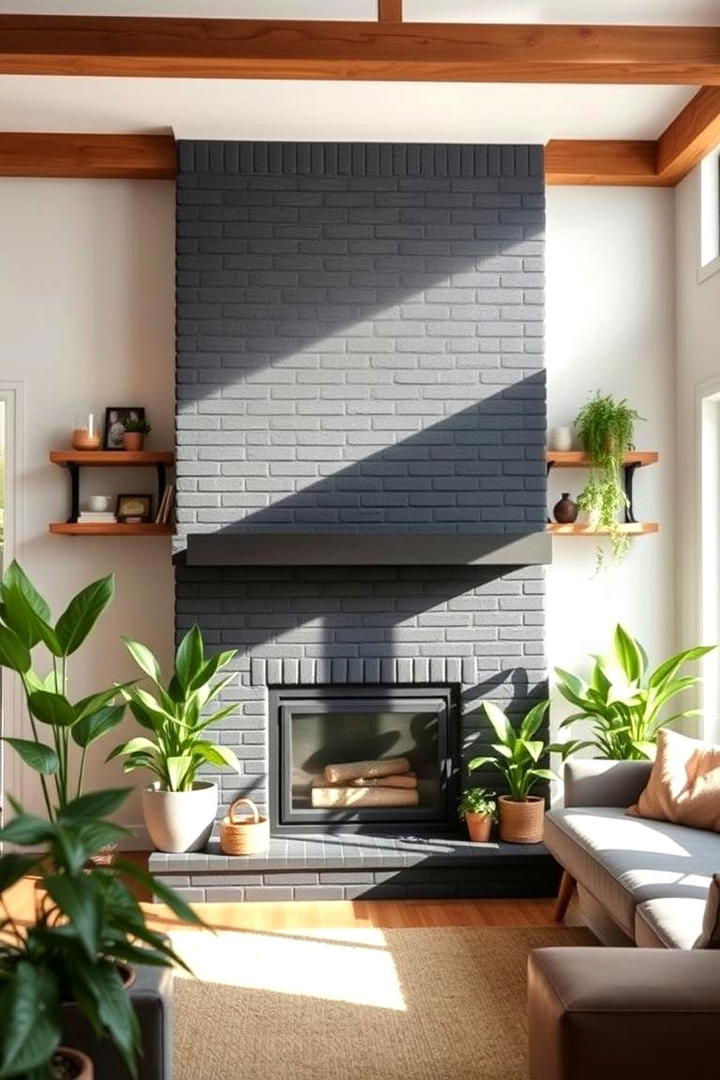 Eco Friendly Black Brick Fireplace - 30 Black Brick Fireplace Ideas