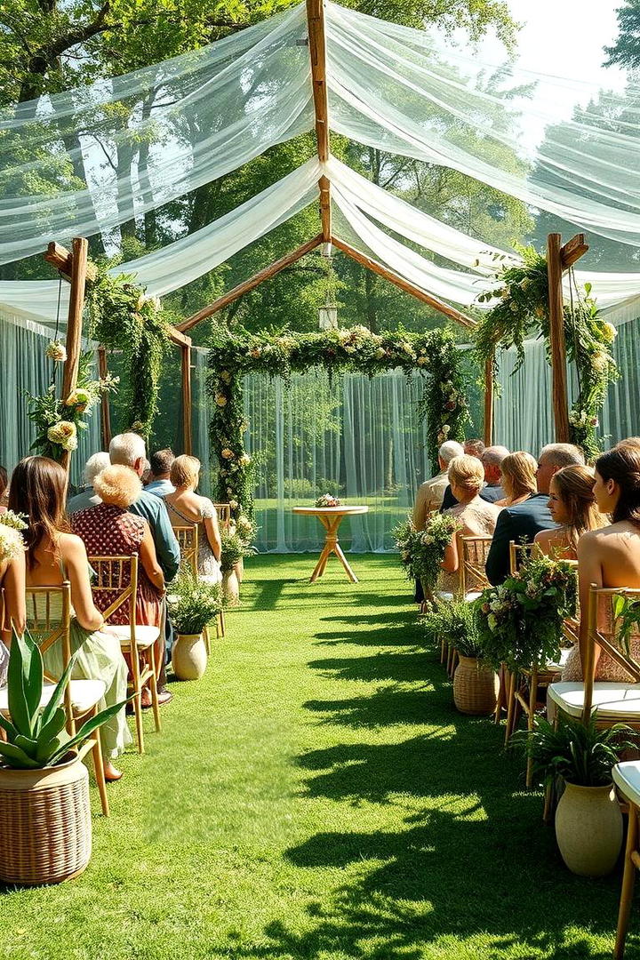 Eco Friendly Ceremony - 21 Backyard Wedding Ideas