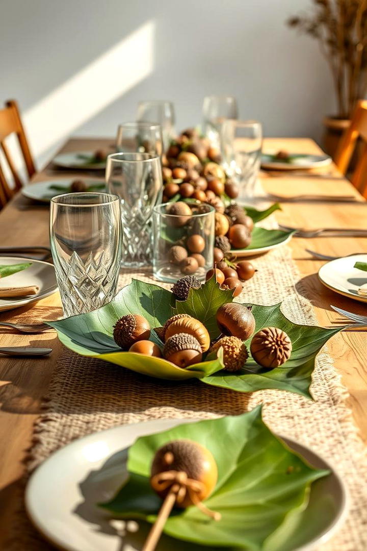 Eco Friendly Festive Setting - 21 Thanksgiving Table Settings