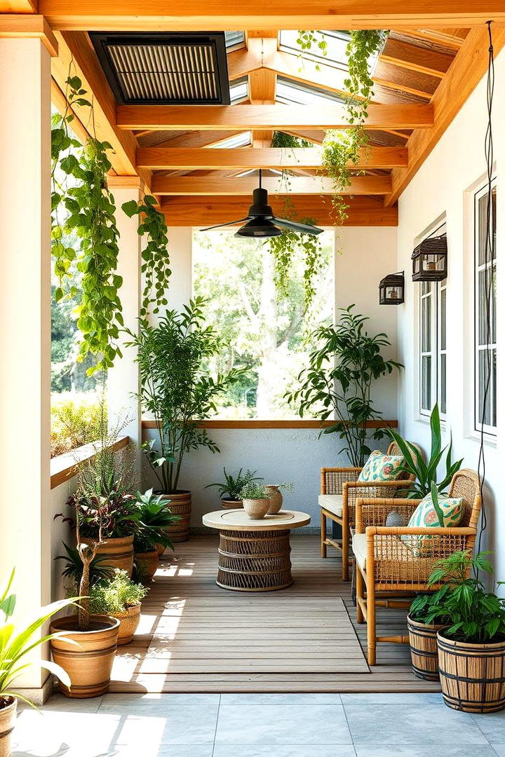 Eco Friendly Green Haven - 21 Covered Porch Ideas