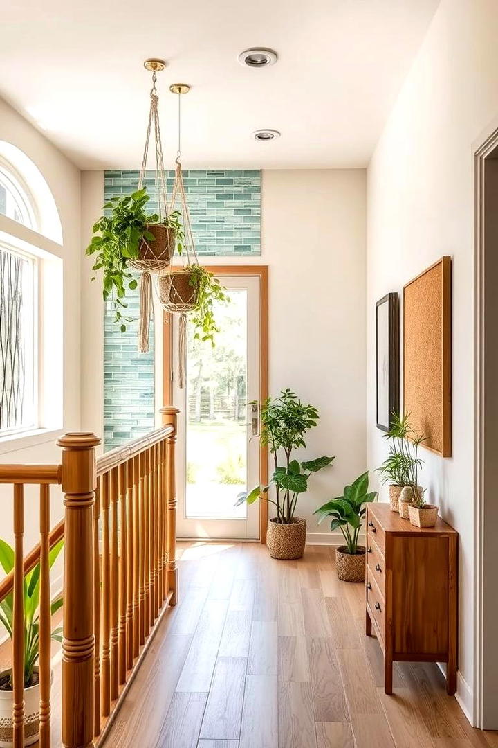 Eco Friendly Green Landing - 30 Stair Landing Ideas