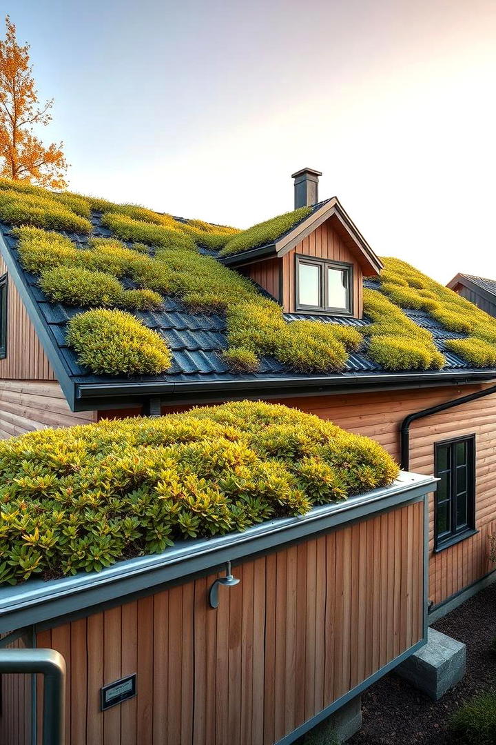 Eco Friendly Green Roofs - 30 Scandinavian House Exterior Ideas