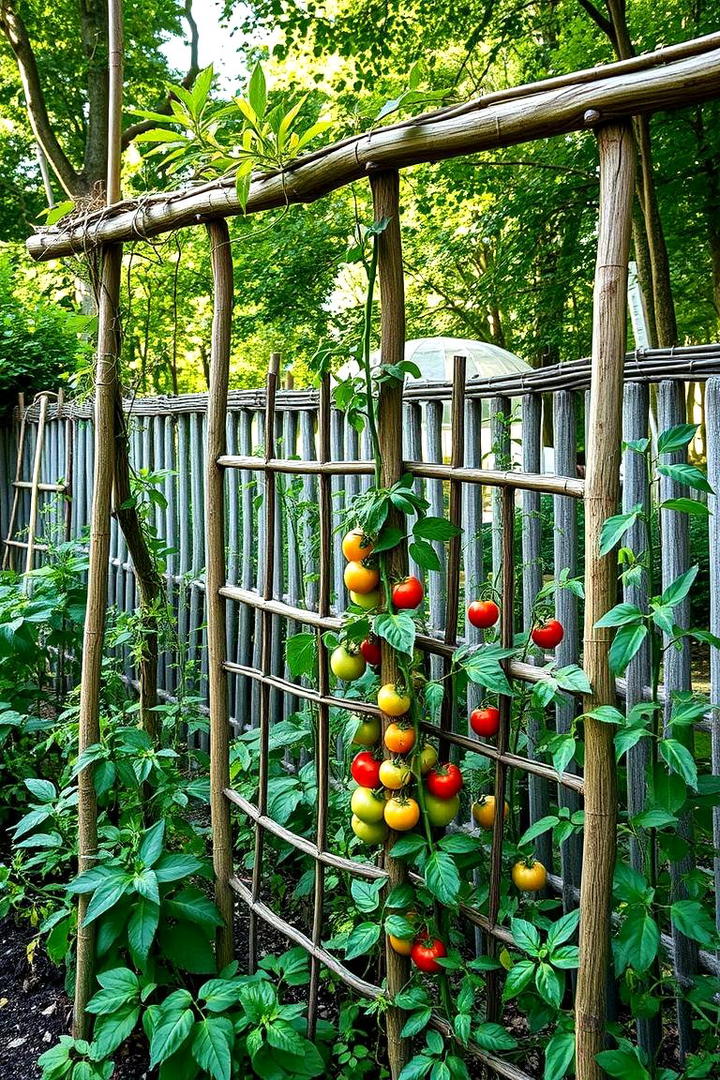 Eco Friendly Green Trellis - 30 Tomato Trellis Ideas