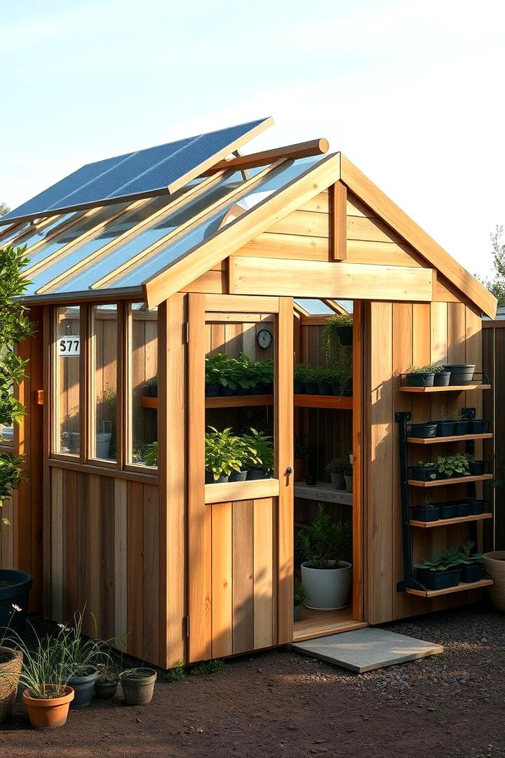 Eco Friendly Greenhouse Haven - 30 Greenhouse and Shed Combo Ideas