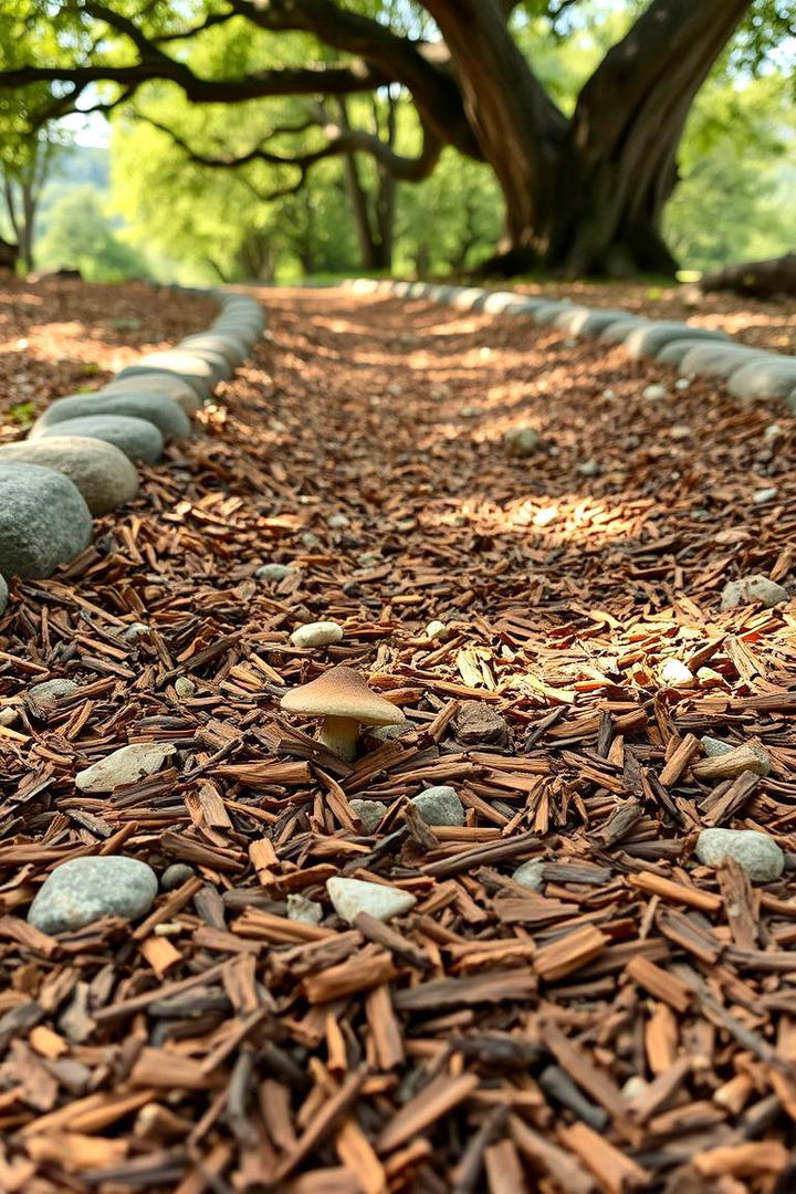 Eco Friendly Mulch Path - 30 Garden Path Ideas