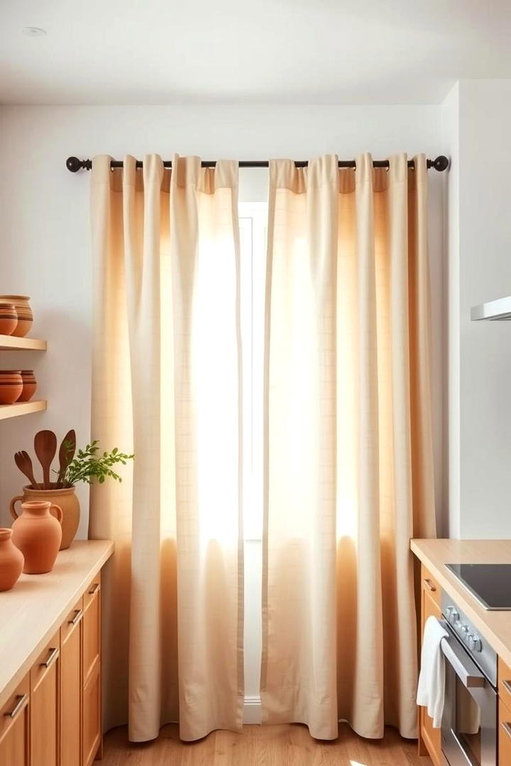 Eco Friendly Natural Fabrics - 21 Kitchen Curtain Ideas