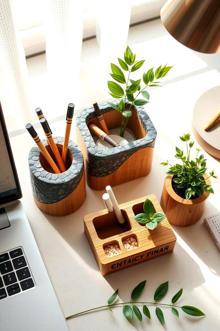 Eco Friendly Organizer Concepts - 21 Desk Organization Ideas