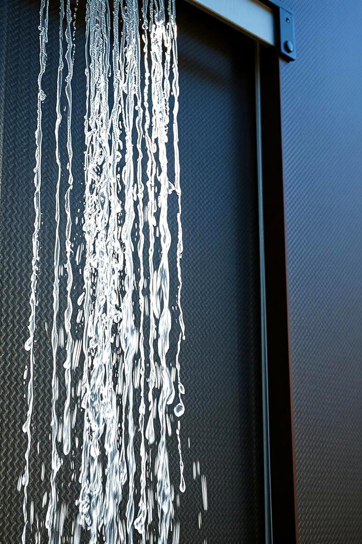 Eco Friendly Rain Curtain - 21 Water Feature Ideas