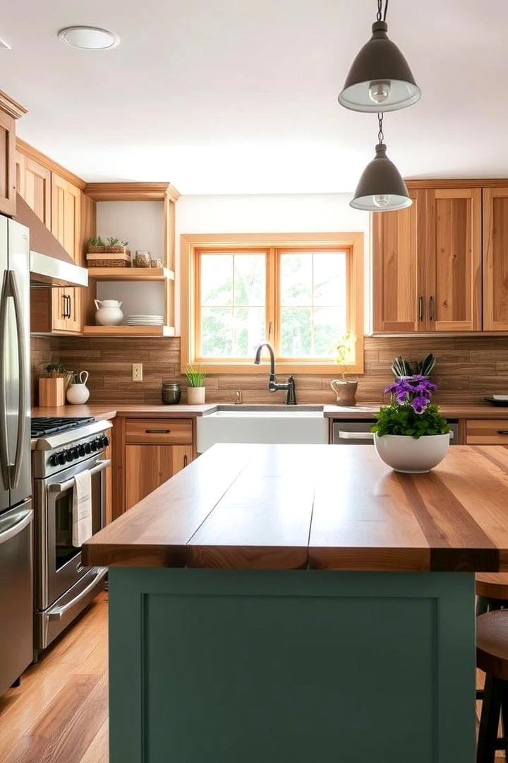 Eco Friendly Reclaimed Materials - 30 Cabin Kitchen Ideas