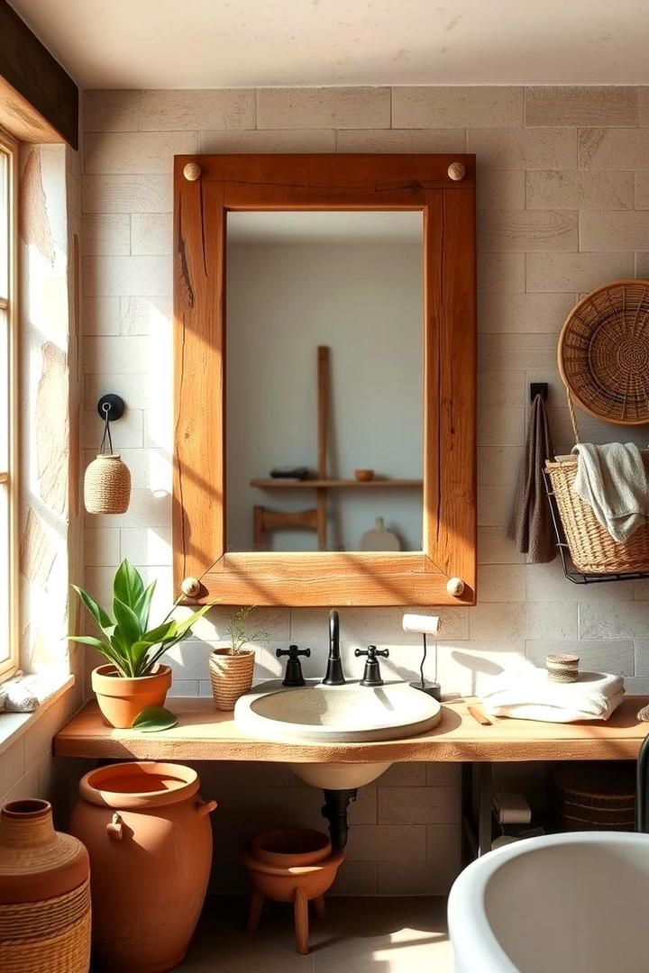 Eco Friendly Reclaimed Mirror - 21 Bathroom Mirror Ideas