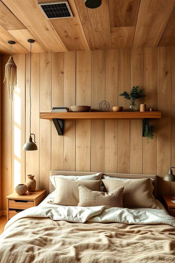 Eco Friendly Reclaimed Style - 30 Bedroom Shelving Ideas