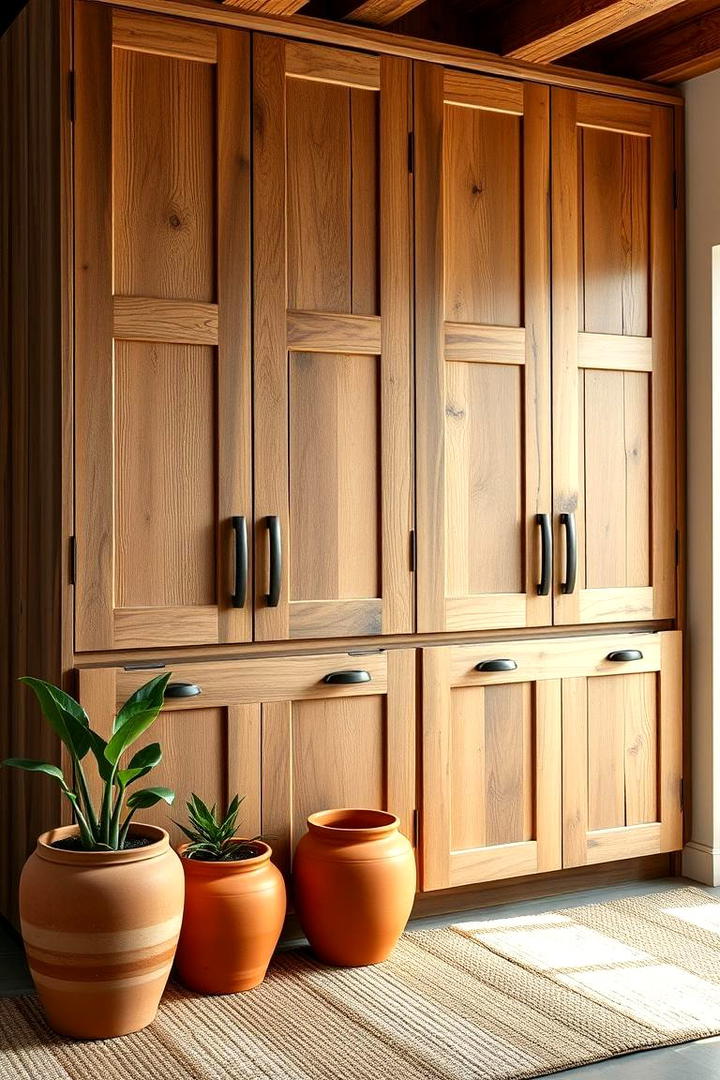 Eco Friendly Reclaimed Wood Cabinets - 21 Floor to Ceiling Cabinets Ideas