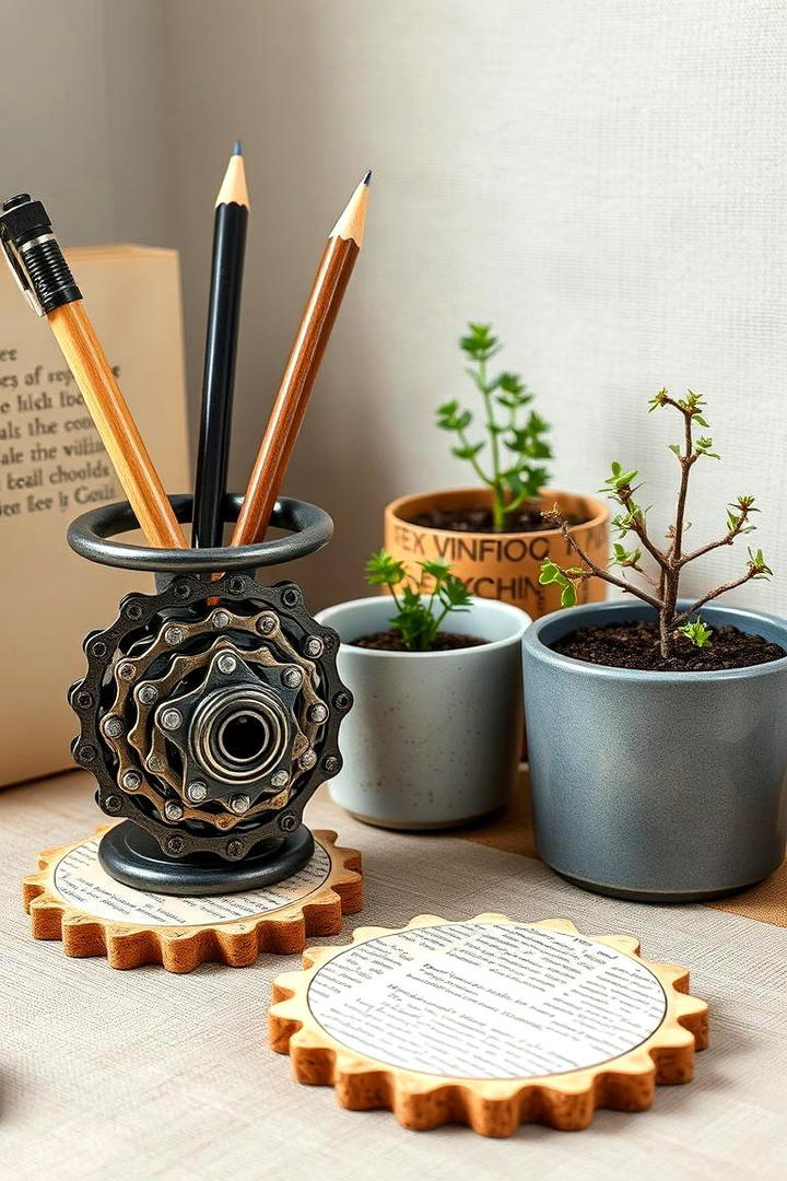 Eco Friendly Recycled Decor - 30 Desk Decor Ideas