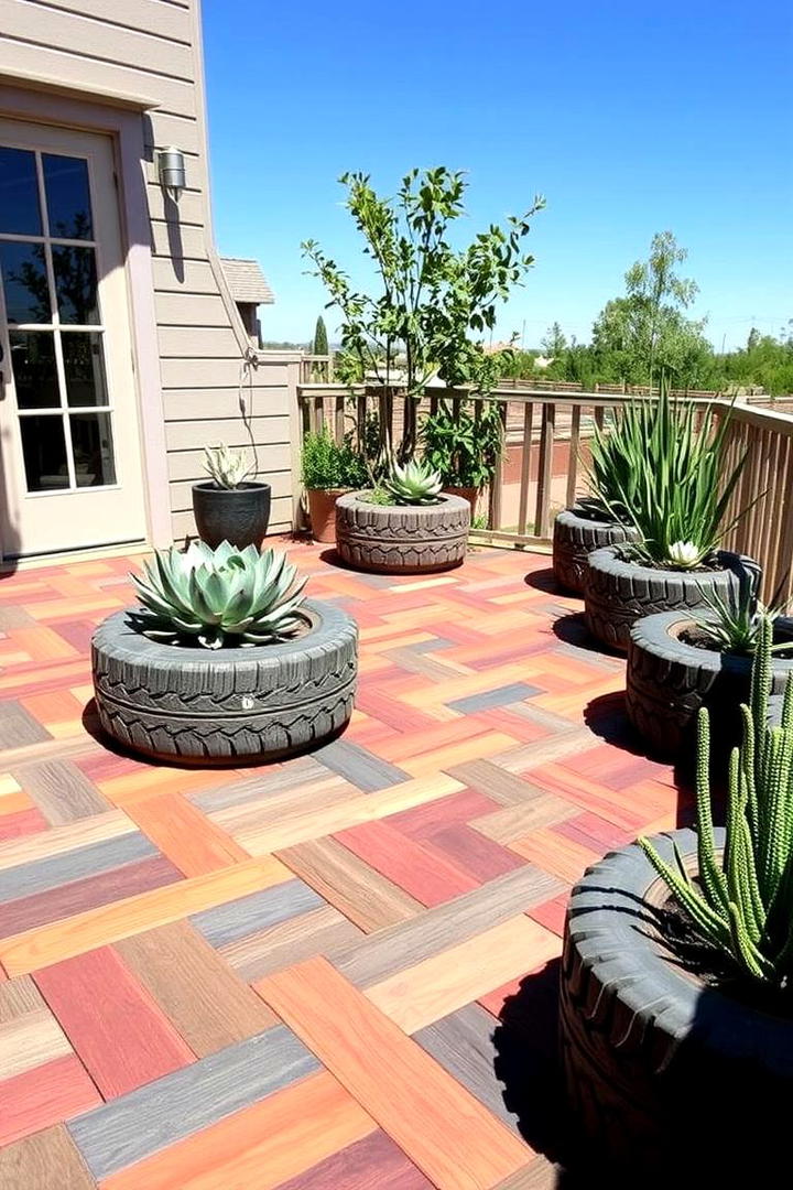 Eco Friendly Recycled Material Deck - 21 Pool Deck Ideas