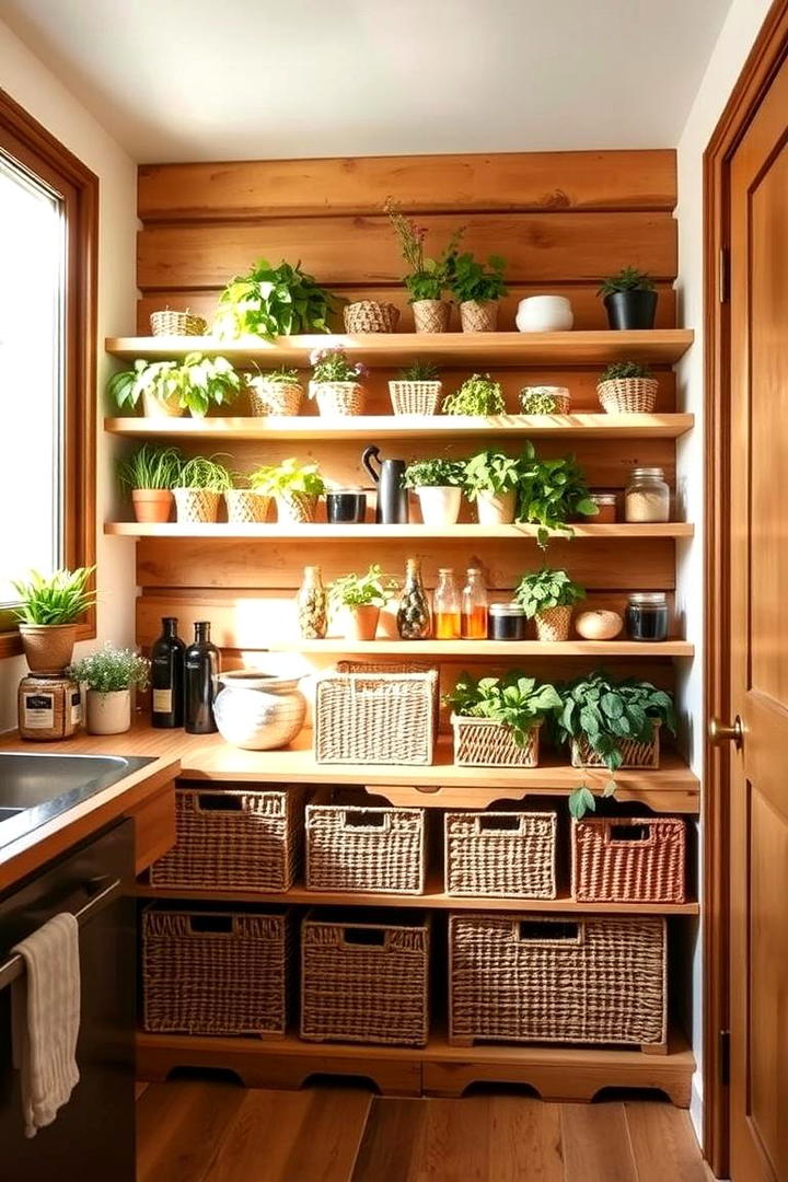 Eco Friendly Recycled Materials Pantry - 30 Corner Pantry Ideas