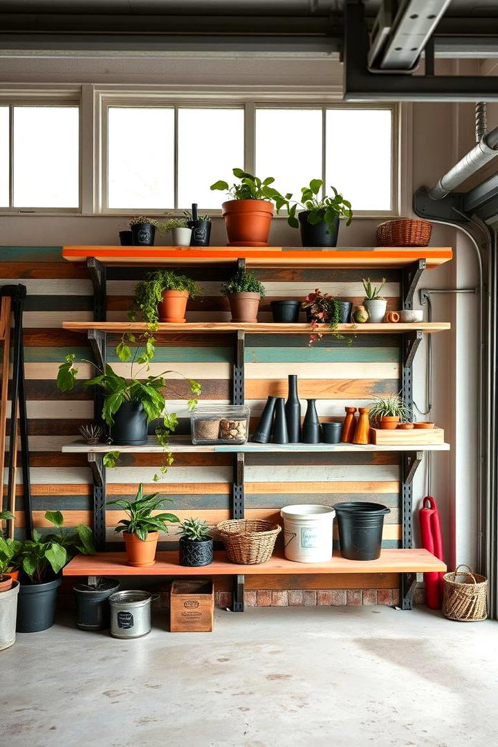 Eco Friendly Recycled Shelving - 30 Garage Shelving Ideas